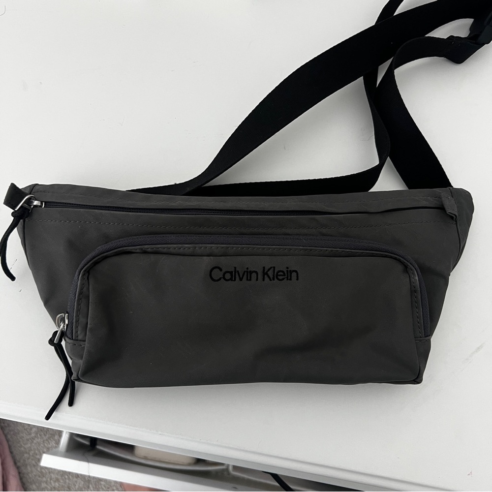 Calvin Klein Gray Belt Bag for Men